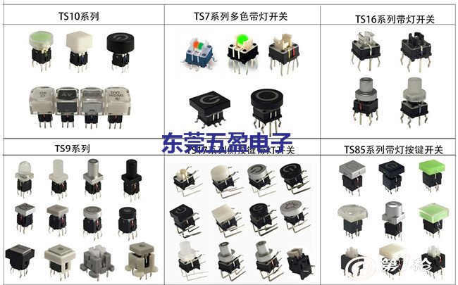 带灯按键开关